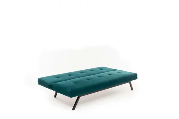 Trojmiestna rozkladacia pohovka Zola - Petrol Green