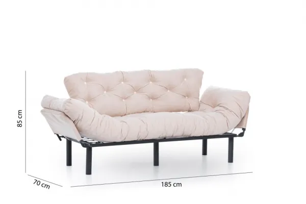 Trojmiestna rozkladacia pohovka Nitta Triple - Cream
