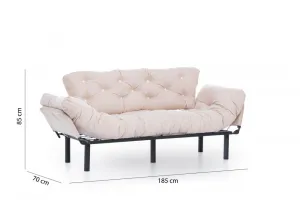 Trojmiestna rozkladacia pohovka Nitta Triple - Cream