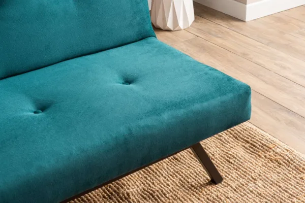 Trojmiestna rozkladacia pohovka Zola - Petrol Green