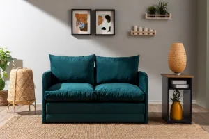 Dvojmiestna rozkladacia pohovka Saga 2-Seater - Petrol Green
