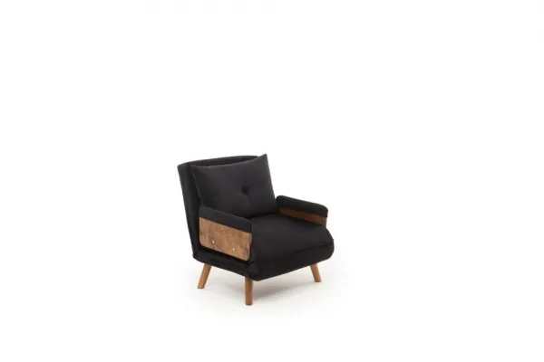 Rozkladacie kreslo Cosmo Single - Black