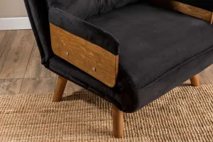 Rozkladacie kreslo Cosmo Single - Black