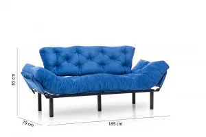 Trojmiestna rozkladacia pohovka Nitta Triple - Blue