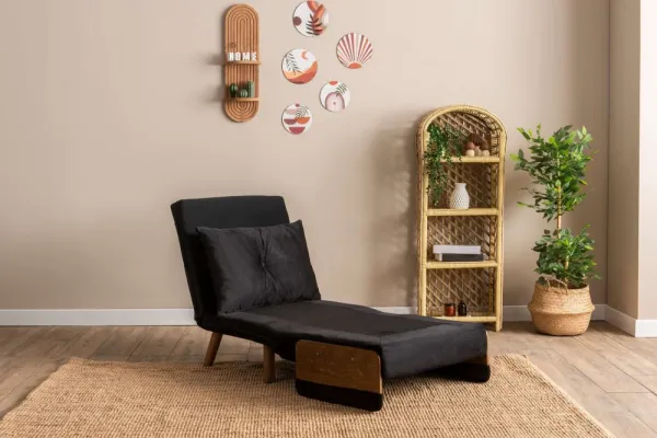 Rozkladacie kreslo Cosmo Single - Black
