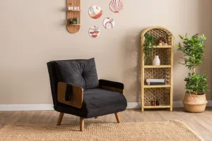 Rozkladacie kreslo Cosmo Single - Black