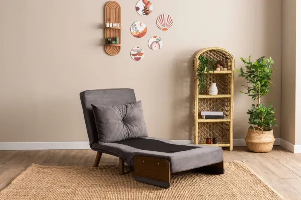 Rozkladacie kreslo Cosmo Single - Grey