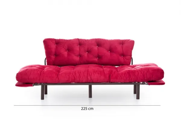 Trojmiestna rozkladacia pohovka Nitta Triple - Maroon
