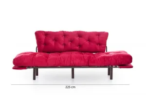 Trojmiestna rozkladacia pohovka Nitta Triple - Maroon
