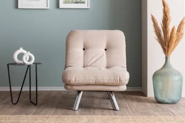 Rozkladacie kreslo Misa Small Solo v2 - Cream