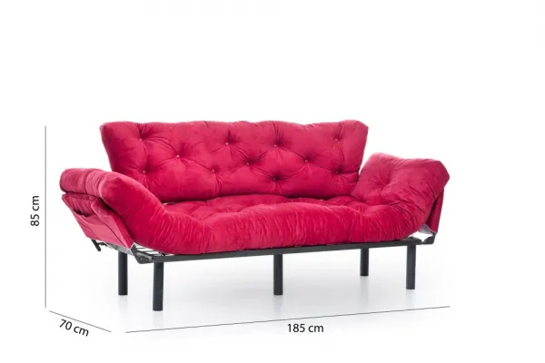 Trojmiestna rozkladacia pohovka Nitta Triple - Maroon