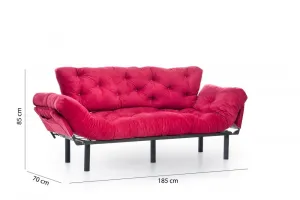 Trojmiestna rozkladacia pohovka Nitta Triple - Maroon