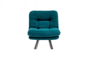Rozkladacie kreslo Misa Small Solo - Petrol Green