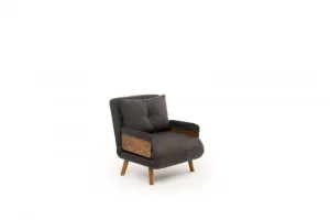 Rozkladacie kreslo Cosmo Single - Dark Grey