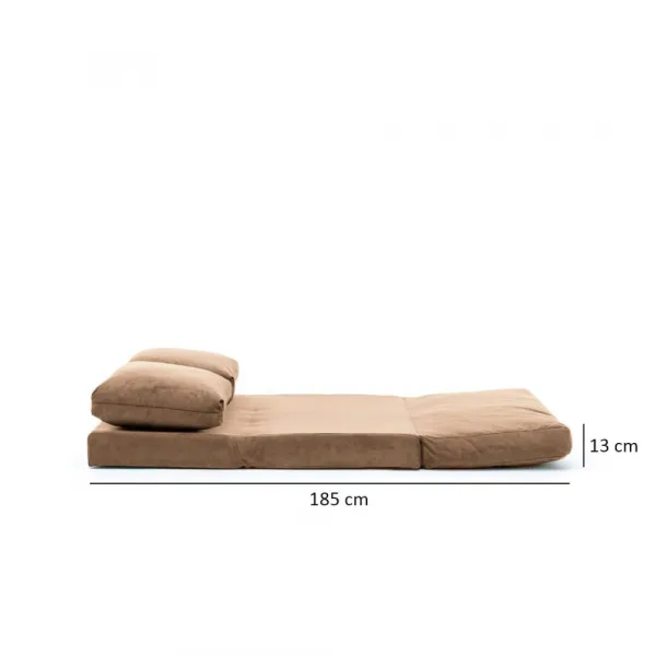 Dvojmiestna rozkladacia pohovka Taida - Light Brown