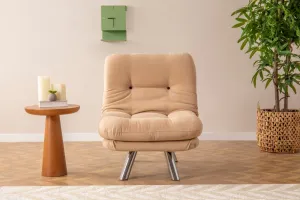 Rozkladacie kreslo Misa Small Solo - Cream