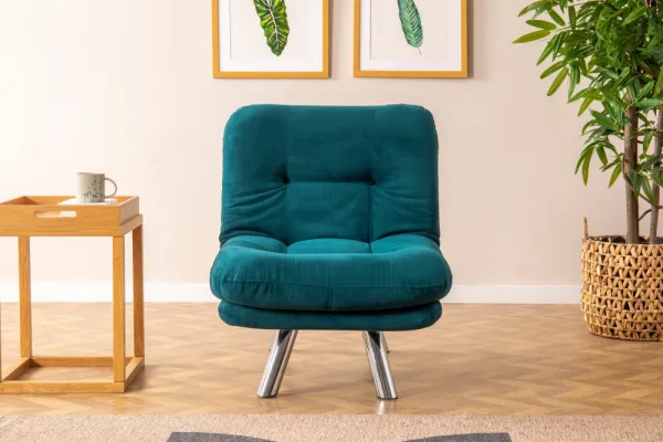 Rozkladacie kreslo Misa Small Solo - Petrol Green