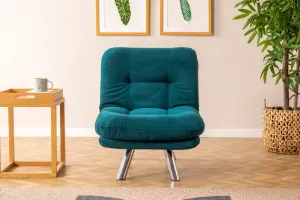 Rozkladacie kreslo Misa Small Solo - Petrol Green