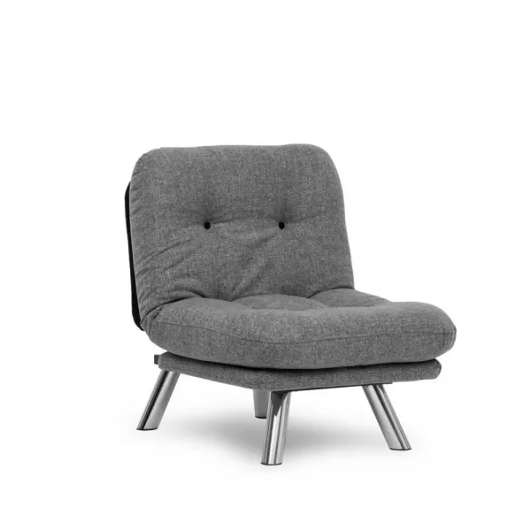 Rozkladacie kreslo Misa Small Solo - Light Grey