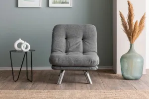 Rozkladacie kreslo Misa Small Solo - Light Grey