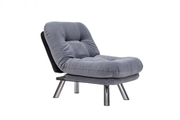 Rozkladacie kreslo Misa Small Solo - Grey