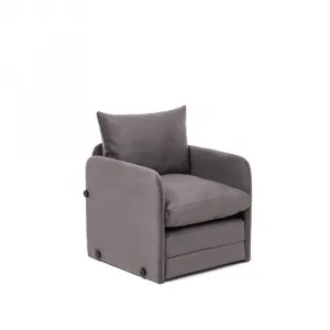 Rozkladacie kreslo Saga Single - Grey
