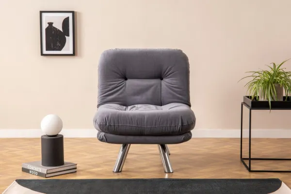 Rozkladacie kreslo Misa Small Solo - Grey