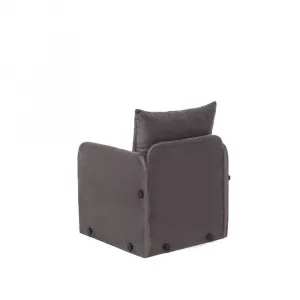 Rozkladacie kreslo Saga Single - Grey