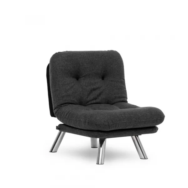 Rozkladacie kreslo Misa Small Solo - Dark Grey