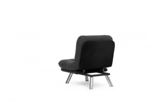 Rozkladacie kreslo Misa Small Solo - Dark Grey