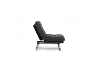 Rozkladacie kreslo Misa Small Solo - Dark Grey