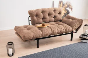 Dvojmiestna rozkladacia pohovka Nitta - Light Brown
