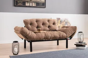 Dvojmiestna rozkladacia pohovka Nitta - Light Brown