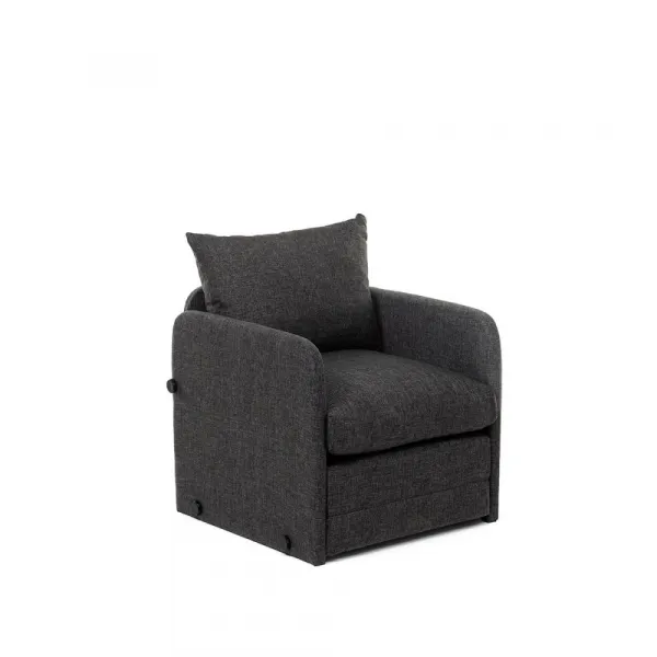 Rozkladacie kreslo Saga Single - Dark Grey