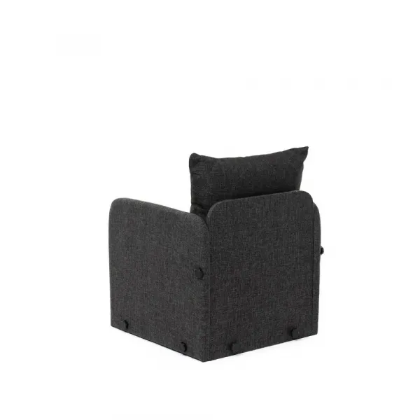 Rozkladacie kreslo Saga Single - Dark Grey