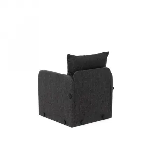 Rozkladacie kreslo Saga Single - Dark Grey