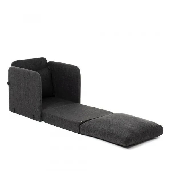 Rozkladacie kreslo Saga Single - Dark Grey