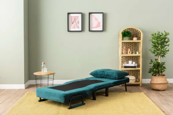 Rozkladacie kreslo Sento Single - Petrol Green