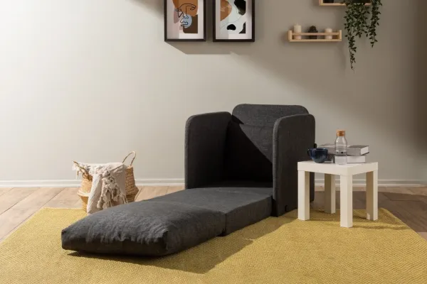 Rozkladacie kreslo Saga Single - Dark Grey
