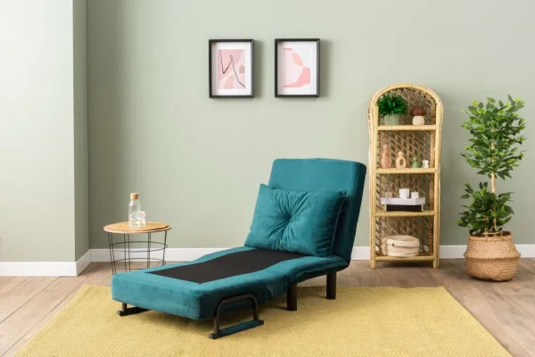 Rozkladacie kreslo Sento Single - Petrol Green