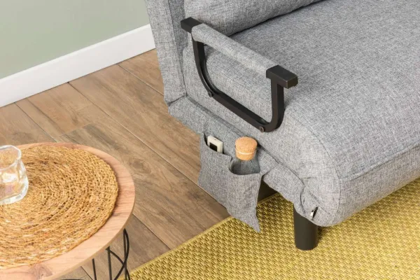 Rozkladacie kreslo Sento Single - Light Grey