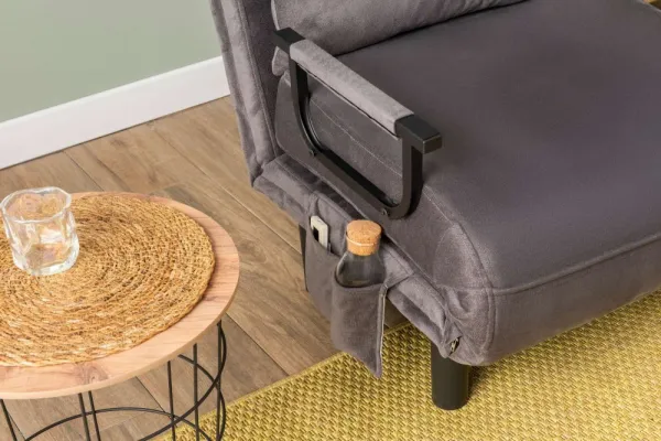 Rozkladacie kreslo Sento Single - Grey