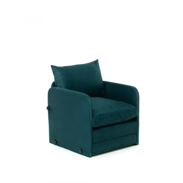 Rozkladacie kreslo Saga Single - Petrol Green