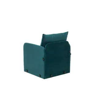 Rozkladacie kreslo Saga Single - Petrol Green