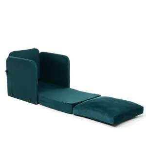 Rozkladacie kreslo Saga Single - Petrol Green