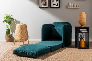 Rozkladacie kreslo Saga Single - Petrol Green
