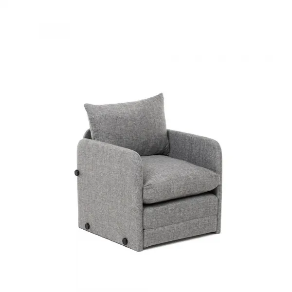 Rozkladacie kreslo Saga Single - Light Grey
