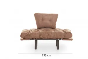 Kreslo ušiak Nitta Single - Light Brown