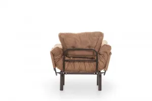 Kreslo ušiak Nitta Single - Light Brown