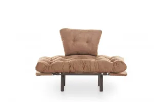 Kreslo ušiak Nitta Single - Light Brown